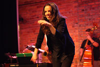 Michelle Dorrance solos with the live band - Bill Russ Photography