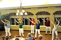 Finishing the show with 'The Shim Sham' - Jordan Oaks Retirement Center - 01/12/13
