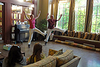 Whitney G. and Zans catching air in 'BS Chorus' - SECU Family House - 05/15/13
